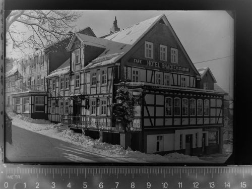 57392 W5948 Nordenau GLASNEGATIV Hotel-Restaurant Gnacke