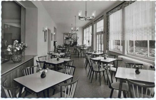 um 1960/70 Bad Ems, Haus Lindenbach. Teil vom Speisesaal.,Cramers Kunstanstalt AKU1