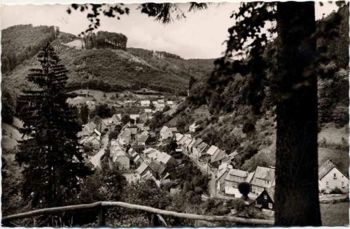 1965 Auekrug, Blick v. d. Fuchsburg auf Zorge/Südharz.,Lederbogen Verlag AKU1