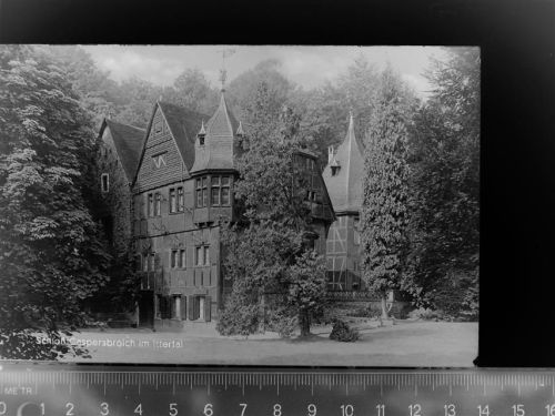 42651 W5650 Solingen GLASNEGATIV Schloss Casperbroich