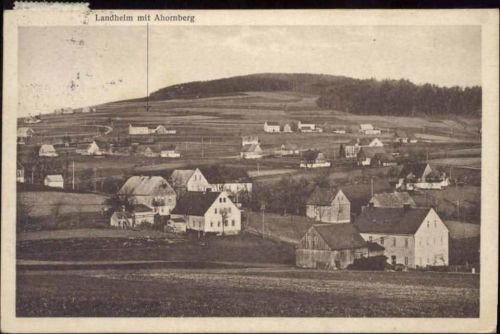 1931 Kurort Seiffen: Landheim mit Ahornberg,Emil Flade