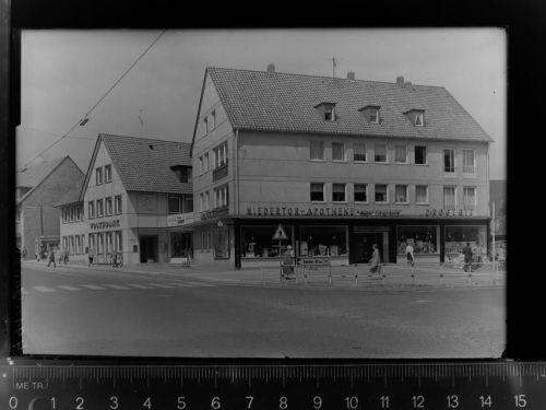 31832 W3257 Springe , Deister GLASNEGATIV Niedertor Apotheke