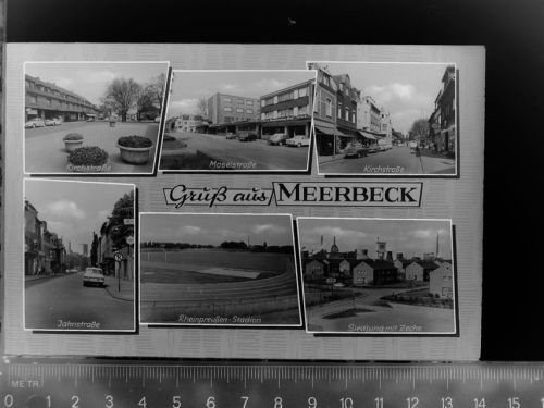 47441 W4130 Meerbeck GLASNEGATIV Mehrfachbildkarte