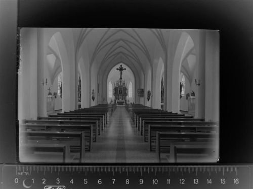 94513 W8351 Schönberg , Niederbay GLASNEGATIV Kirche
