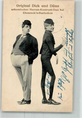 1913 Original Dick und Dünn Ebenrecks Burlesken