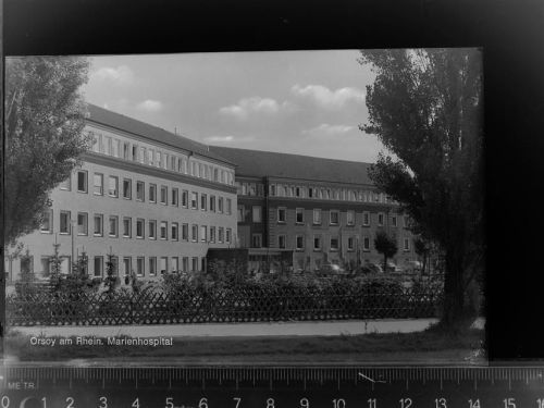 47495 W4134 Orsoy , Niederrhein GLASNEGATIV Marienhospital