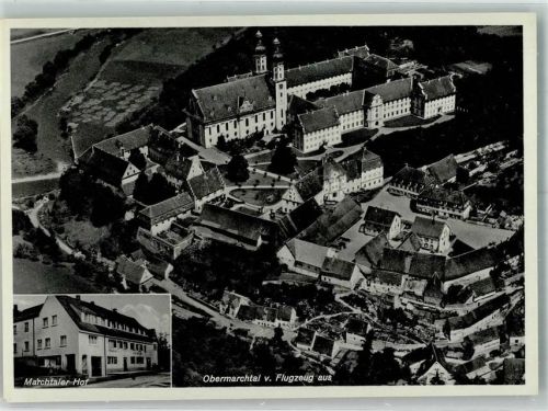 Obermarchtal Fliegeraufnahme Ehem. Kloster Klosterkirche Obermarchtal Gasthaus Marchtaler Hof