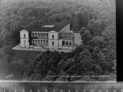 67480 W6732 Edenkoben GLASNEGATIV Villa Ludwigshöhe