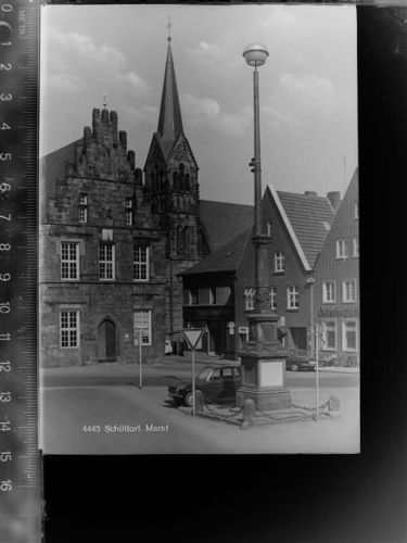 48465 W4443 Schüttorf GLASNEGATIV Markt