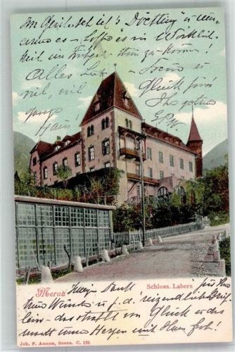 39012 Meran Merano Foto AK Schloss Labers Adelskorrespondens