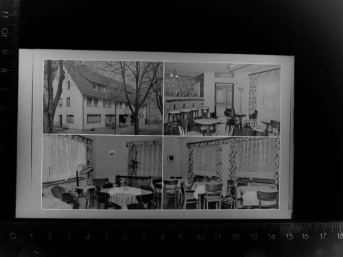 34508 W3542 Willingen (Upland) GLASNEGATIV Gasthaus