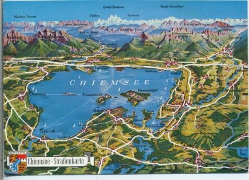 um 1960/70 Chiemsee, Bayrische Alpen,Müller