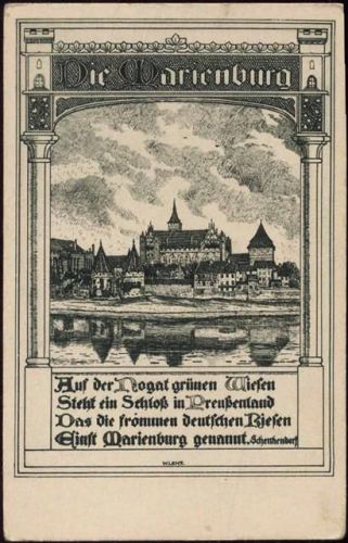 um 1920/30 Marienburg: Die Marienburg, Nr. 185,Verlag für das Deutschtum im Ausland