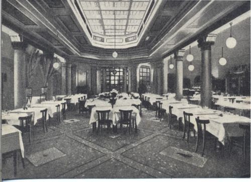 um 1940 Mailand: Emilio Restaurant, Speisesaal AKU1