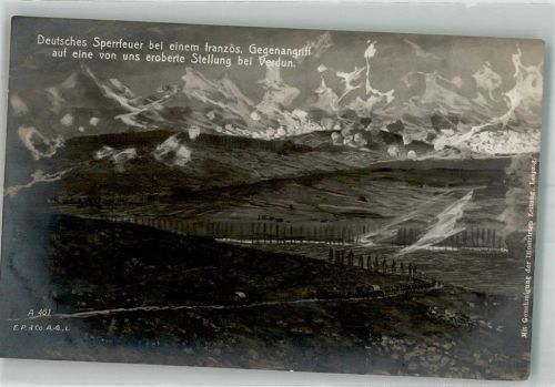 Verdun Deutsches Sperrfeuer E.P. u. Co. A 461 Militär Eisenbahndiredtion 1 Nr. 100
