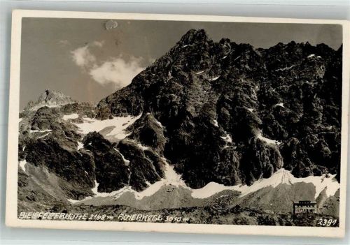 Neue Bielefelder Hütte 1927 Hüttenstempel