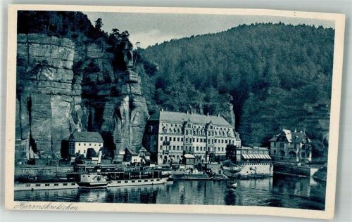 Hrensko Raddampfer Hotel Sächs-böhm. Schweiz