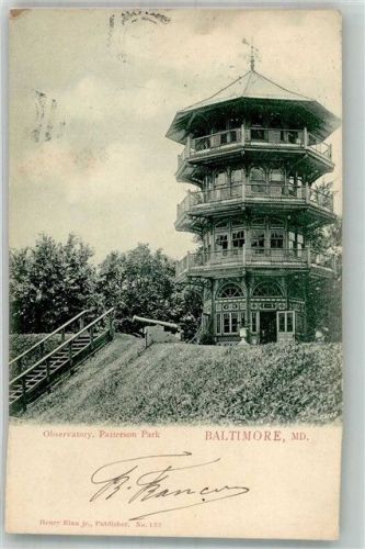 Baltimore 1903 Observatoirum Patterson Park