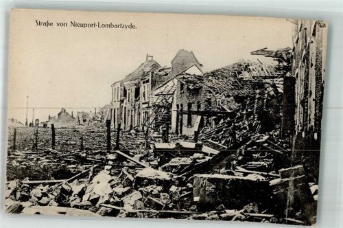 Nieuport WK I Straße Trümmer