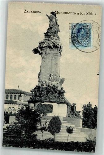 Saragossa Denkmal los Sities Marke bildseitig