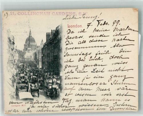 London 1899 Ludgate Hill