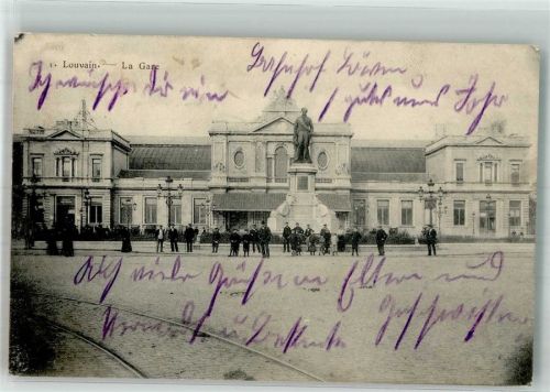 Loewen 1914 Bahnhof Denkmal Feldpost WK I