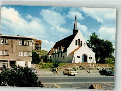 Oostduinkerke 1970 Kirche Notre Dame Auto