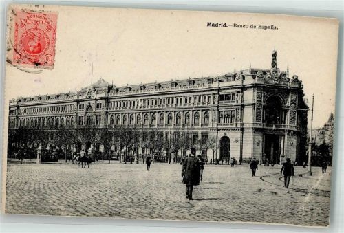 Madrid Banco de Espafia Marke bildseitig