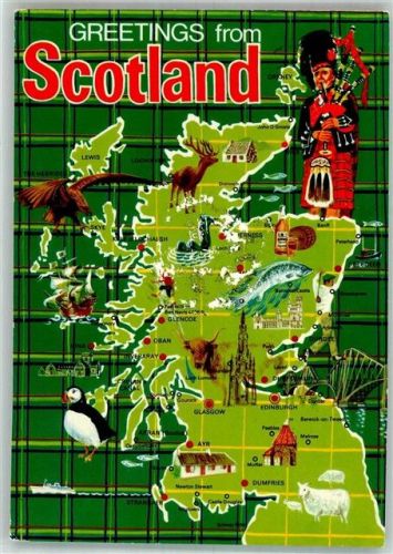 Edinburgh 1977 Grüsse aus Schottland Luftpost