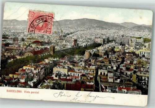 Barcelona 1906 Marke bildseitig