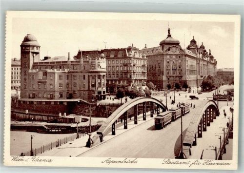 Wien Aspernbrücke Urania Straßenbahn Staastsamt für Heerwesen