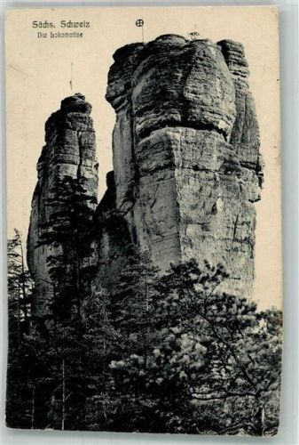 Rathen Kurort 1920 Die Lokomotive Felsen Sächsische Schweiz