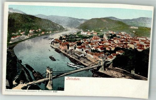 Decin Brücke Elbe