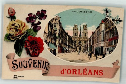 Orleans 1923 Rue Jeanne d´Arc Blumen
