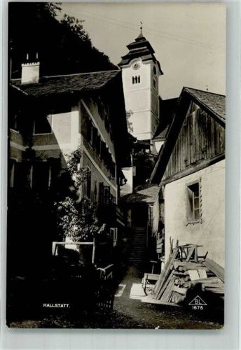 Hallstatt 1930 Straße Kirche