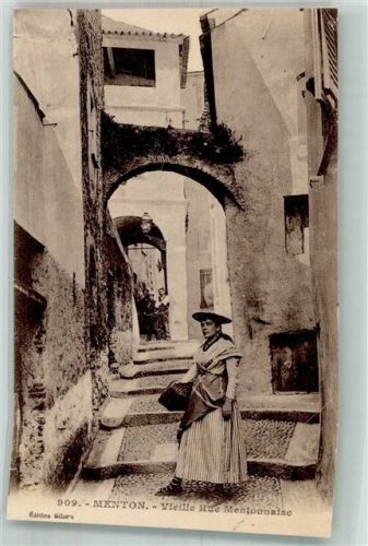 Menton Tracht Gasse Rue Mentonnaise