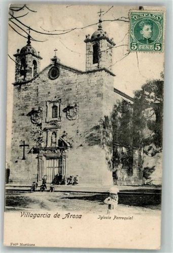 Villagarcia de Arosa Kirche Marke bildseitig