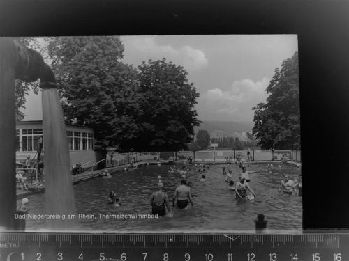 53498 W5484 Bad Niederbreisig GLASNEGATIV Thermalschwimmbad