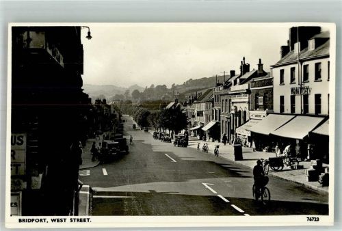 Dorchester Bridport Auto Geschäft Fahrrad West Street