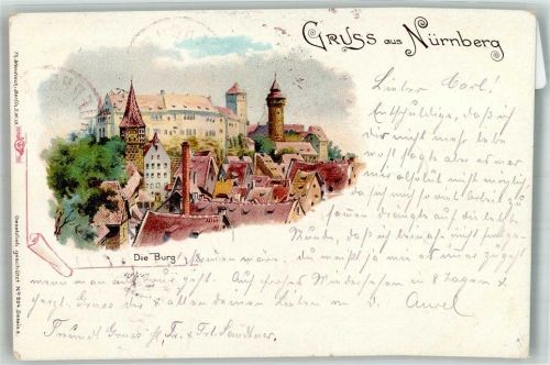 Nürnberg 1898 Burg