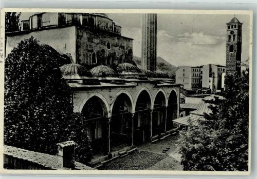Sarajevo 1934 Begova Moschee mit Uhrturm