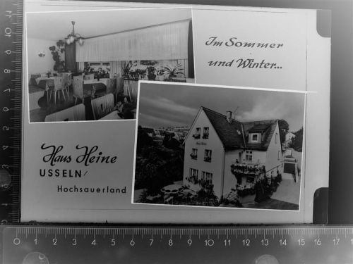 34508 W3542 Willingen (Upland) GLASNEGATIV Haus Heine