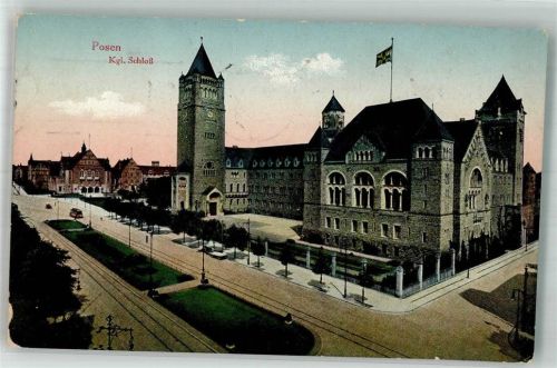 Posen 1916 Kgl. Schloss Feldpost WK I Gren.Res.Regt.Nr. 100