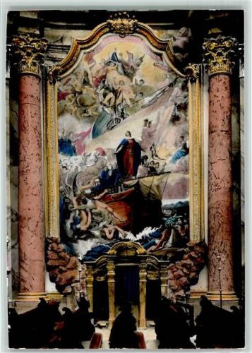 Kelheim Klosterkirche Deltenberg Innenaufnahme Wandgemälde