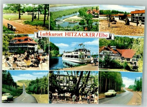 Hitzacker Blick vom Weinberg Kurmittelhaus MS Stadt Hitzacker Elbuferstraße