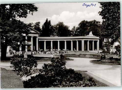 Bad Oeynhausen Riesenkarte Kurpark mit Wandlhalle