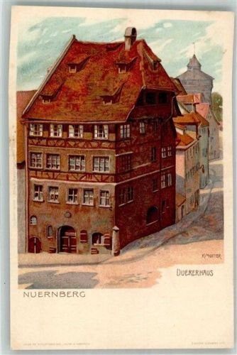 Nürnberg Dürerhaus sign. Mutter Künstlerkarte