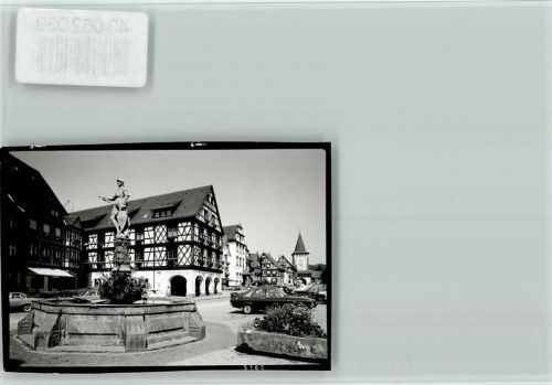 Gengenbach Brunnen Fachwerkhaus