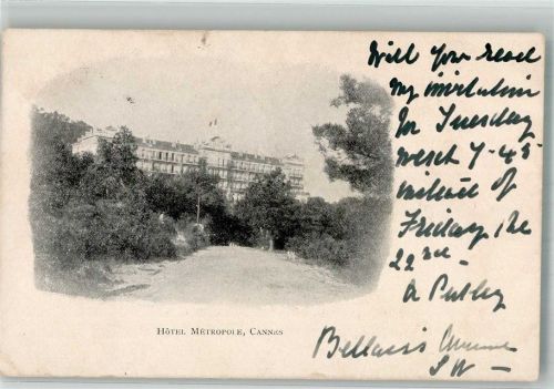 Cannes 1903 Hotel Metropole
