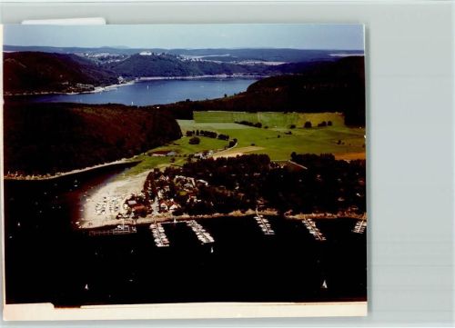 Edersee Luftaufnahme Hafen
